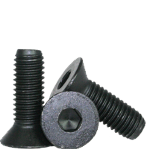 3/8"-16 x 4-1/2" Partially Threaded Flat Socket Caps Coarse Alloy Thermal Black Oxide (50/Pkg.)