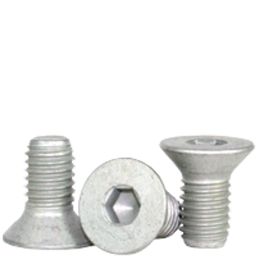 #6-32 x 3/4" Fully Threaded Flat Socket Cap Coarse Alloy Mechanical Zinc (100/Pkg.)