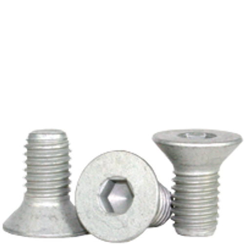 1/4"-20 x 5/8" Fully Threaded Flat Socket Cap Coarse Alloy Mechanical Zinc (100/Pkg.)