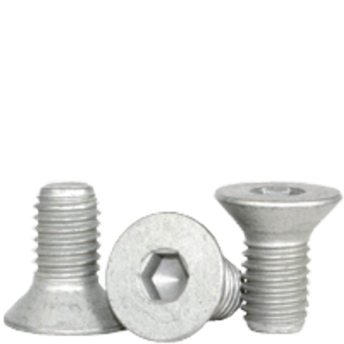1/2"-13 x 3/4" Fully Threaded Flat Socket Cap Coarse Alloy Mechanical Zinc (100/Pkg.)