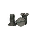 5/8"-11 x 4" Slotted Flat Countersunk Head Cap Screws Grade 2 Coarse Plain (25/Pkg.)