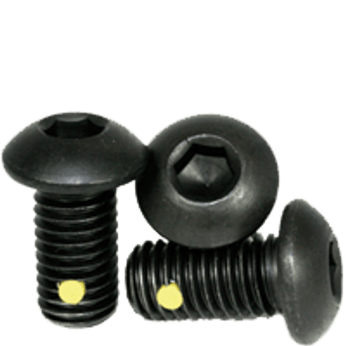 #10-32 x 1" Fully Threaded Button Socket Caps Fine Alloy w/ Nylon-Pellet Thermal Black Oxide (100/Pkg.) #10-32 x 1" Fully Threaded Button Socket Caps Fine Alloy w/ Nylon-Pellet Thermal Black Oxide (100/Pkg.)