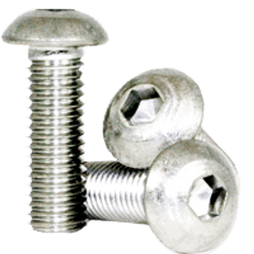 #8-32 x 1-1/2" Non-Standard Button Socket Caps Coarse 18-8 Stainless (100/Pkg.)