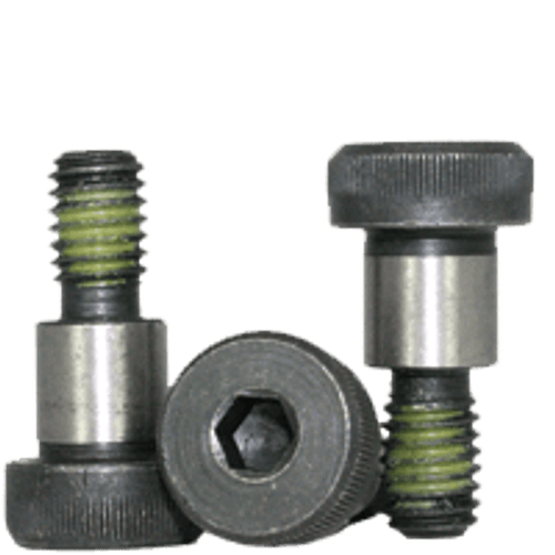 3/8"-5/16-18 x 1-1/4" Socket Shoulder Bolts (Shoulder Screws) Coarse Alloy w/ Nylon-Patch Thermal Black Oxide (25/Pkg.)