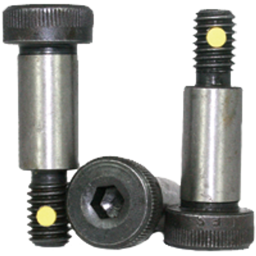 1/4"-10-24 x 3/4" Socket Shoulder Bolts (Shoulder Screws) Coarse Alloy w/ Nylon-Pellet Thermal Black Oxide (25/Pkg.)