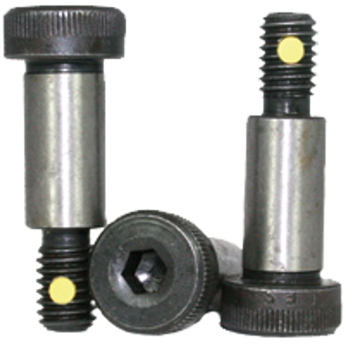 1/4"-10-24 x 1" Socket Shoulder Bolts (Shoulder Screws) Coarse Alloy w/ Nylon-Pellet Thermal Black Oxide (25/Pkg.)