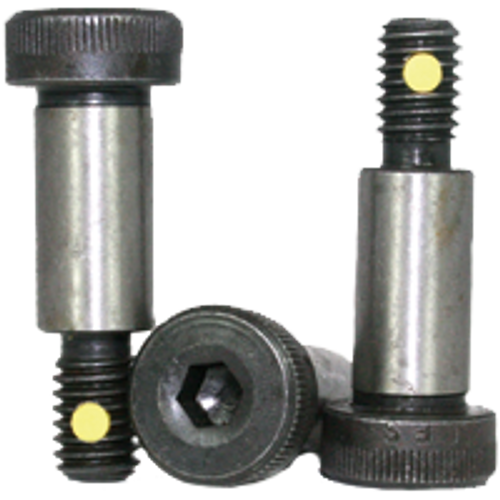 3/8"-5/16-18 x 2" Socket Shoulder Bolts (Shoulder Screws) Coarse Alloy w/ Nylon-Pellet Thermal Black Oxide (25/Pkg.)