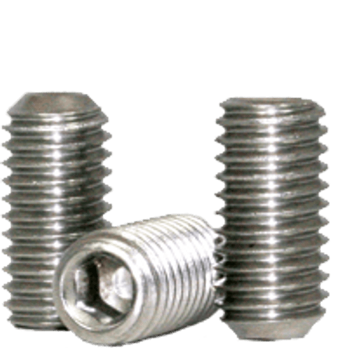 3/8"-16 x 7/8" Socket Set Screws Cup Point Coarse 18-8 Stainless (100/Pkg.) 3/8"-16 x 7/8" Socket Set Screws Cup Point Coarse 18-8 Stainless (100/Pkg.)