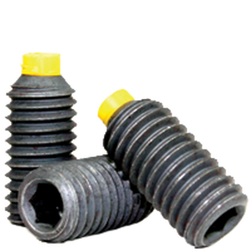 1/4"-20 x 5/8" Nylon-Tip Socket Set Screws Cup Point Coarse Alloy (100/Pkg.)