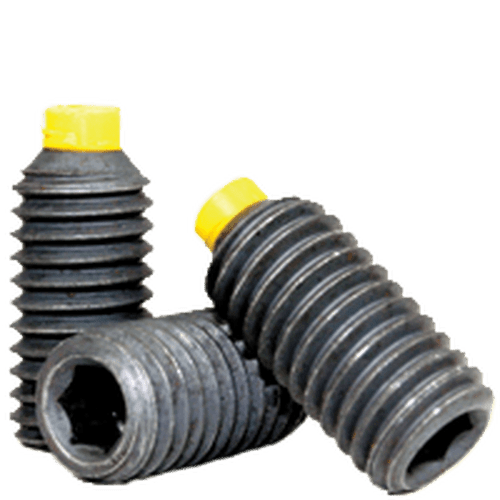 M5-0.80 x 25 mm Nylon-Tip Socket Set Screws Cup Point Coarse Alloy (100/Pkg.)