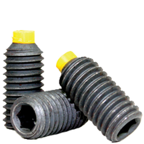 M12-1.75 x 25 mm Nylon-Tip Socket Set Screws Cup Point Coarse Alloy (100/Pkg.)