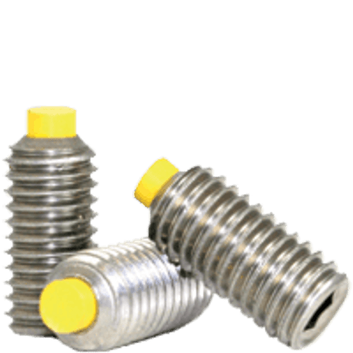 1/4"-20 x 5/8" Socket Set Screws Cup Point Coarse 18-8 Stainless w/ Nylon-Tip (100/Pkg.)