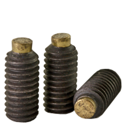 M4-0.70 x 16 mm Brass-Tip Socket Set Screws Cup Point Coarse Alloy (100/Pkg.)