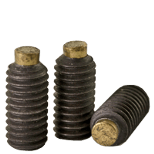 M5-0.80 x 16 mm Brass-Tip Socket Set Screws Cup Point Coarse Alloy (100/Pkg.)