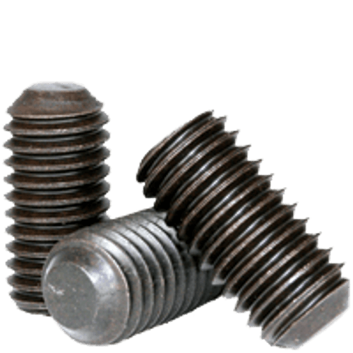 #8-32 x 5/16" Standard Socket Set Screws Flat Point Coarse Alloy Thermal Black Oxide (100/Pkg.)