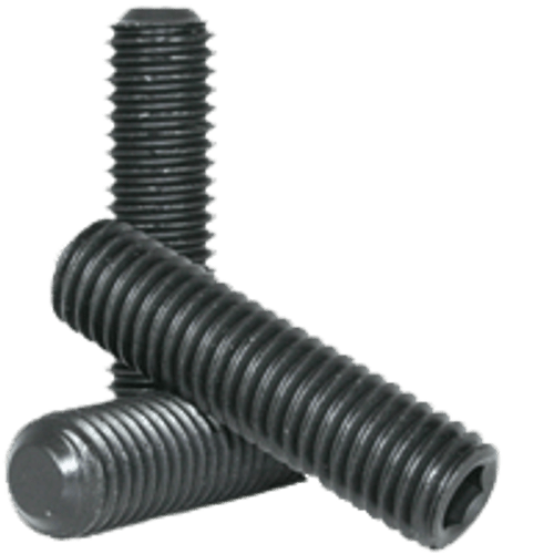 3/8"-24 x 5/16" Non-Standard Socket Set Screws Flat Point Fine Alloy Thermal Black Oxide (100/Pkg.)