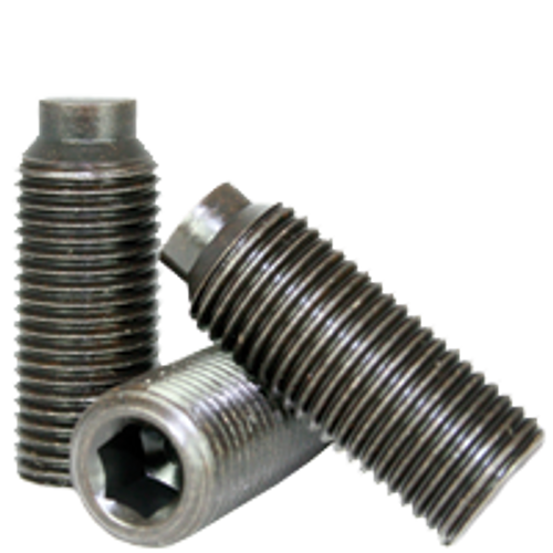 1/4"-20 x 2" Socket Set Screws 1/2 Dog Point Coarse Alloy Thermal Black Oxide (100/Pkg.)