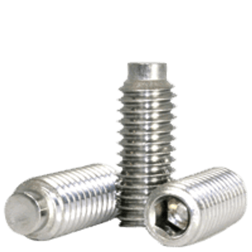 #8-32 x 1/8" Socket Set Screws 1/2 Dog Point Coarse 18-8 Stainless (100/Pkg.)