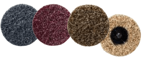 Quick Change Surface Conditioning Discs - 2" Threaded Male Hub - Fine Grade, Mercer Abrasives 3912BLUEF (50/Pkg.)