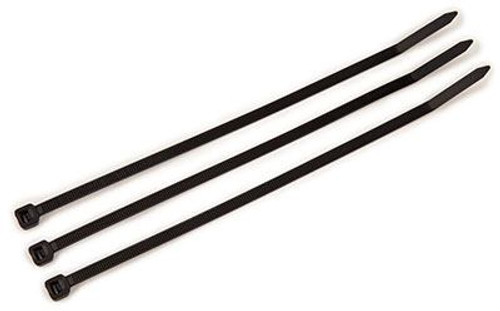 4" UV Black Cable Ties 18 lb. (100/Bag)