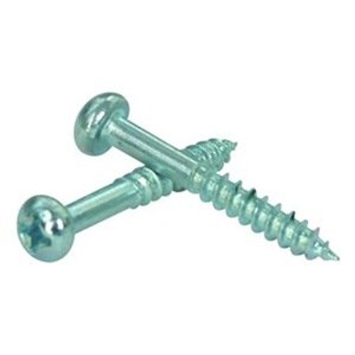 #8 x 3" Phillips Round Head Wood Screw Zinc (100/Pkg.)