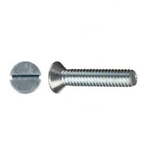 3/8"-16 x 2-1/2" Flat Slotted Stove Bolts, Zinc Cr+3 (100/Pkg.)