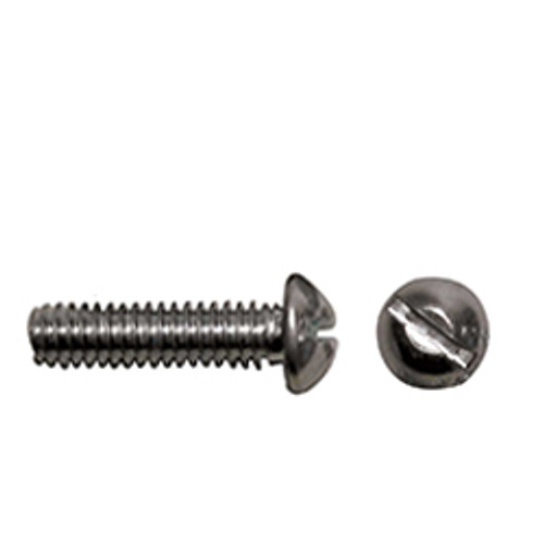 1/8"-32 x 3/4" Round Slotted Stove Bolts, Zinc Cr+3 (100/Pkg.)