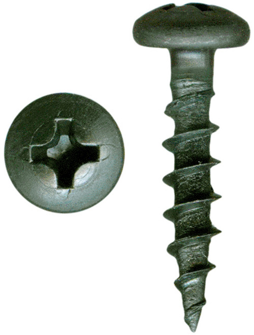 #8 x 3/8" Phillips Pan Head Particle Board Screws Plain , Hardened (20,000/Bulk Pkg.)