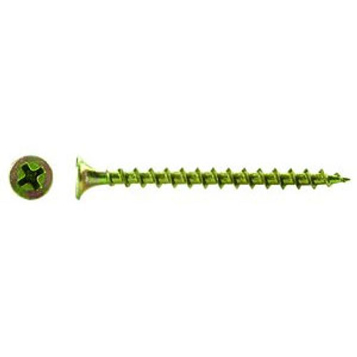 #6 x 1-5/8" Coarse Thread Drywall Screws, Bugle, NC, Phillips, Zinc Yellow (5,000/Bulk Pkg.)