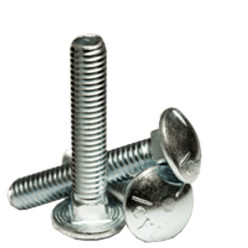 5/16"-18 x 2-1/4" Fully Threaded Carriage Bolts Grade 5 Coarse Zinc Cr+3 (875/Bulk Pkg.)