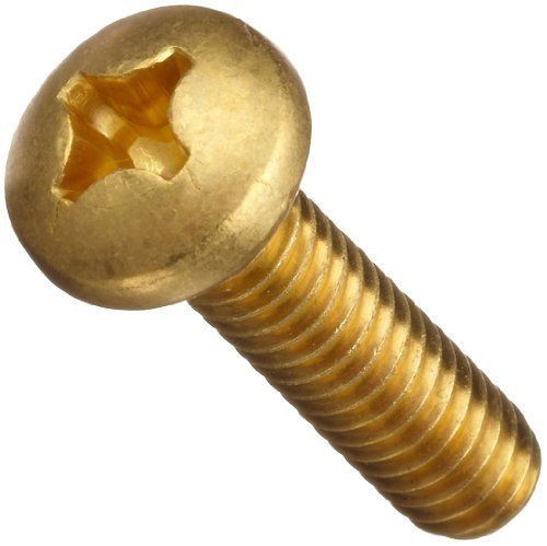 #10-24 x 3/8" Phillips Pan Head Brass Machine Screws (100/Pkg.)