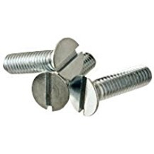 3/8"-16 x 1/2" (Fully Threaded) Undercut Flat Slotted Machine Screws Zinc Cr+3 (1,400/Bulk Pkg.)