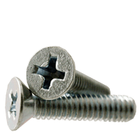 #12-24 x 5/8" (Fully Threaded) Phillips Flat Head Machine Screws Zinc Cr+3 (5,000/Bulk Pkg.)