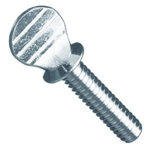 #10-24x3/8" Thumb Screw, Type A with Shoulder, Zinc CR+3 (4,000/Bulk Pkg.)