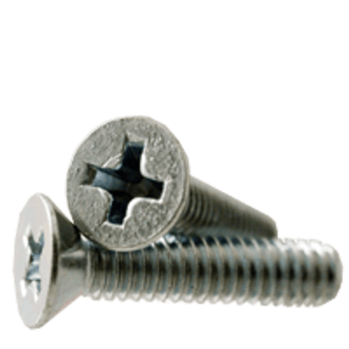 M3-0.50 x 40 mm Machine Screws Flat Head Phillips DIN 965a Zinc Cr+3 (10,000/Bulk Pkg.)