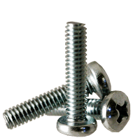 M10-1.50 x 12 mm Machine Screws Pan Head Phillips DIN 7985a Zinc Cr+3 (70/Pkg.)