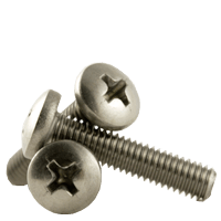 #6-32 x 2-1/4" (Fully Threaded) Phillips Pan Head Machine Screws, Coarse 18-8 A-2 Stainless Steel (1,000/Bulk Pkg.)