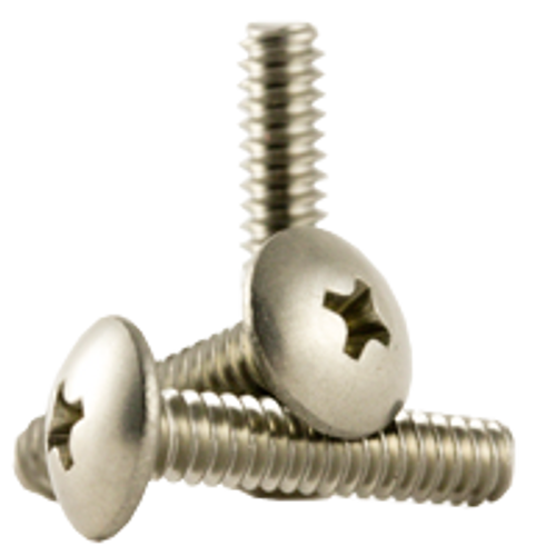 1/4"-20 x 1" (Fully Threaded) Phillips Truss Head Machine Screws, Coarse 18-8 A-2 Stainless Steel (1,000/Bulk Pkg.)