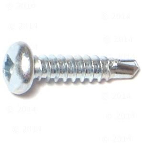 #10-16 x 3/4" F/T Pan Head Square, #3 Point Self Drilling Screws Zinc Cr+3 (4,000/Bulk Pkg.)