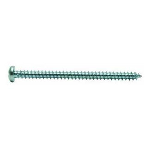 #7-19 x 3/8" Pan Slotted Tapping Screws Type AB Zinc Cr+3 (100/Pkg.)