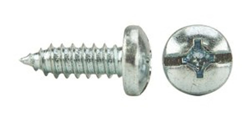 1/4"-14 x 2-1/2" Pan Phillips/Slotted Combo Tapping Screws Type AB Zinc Cr+3 (1,200/Bulk Pkg.)