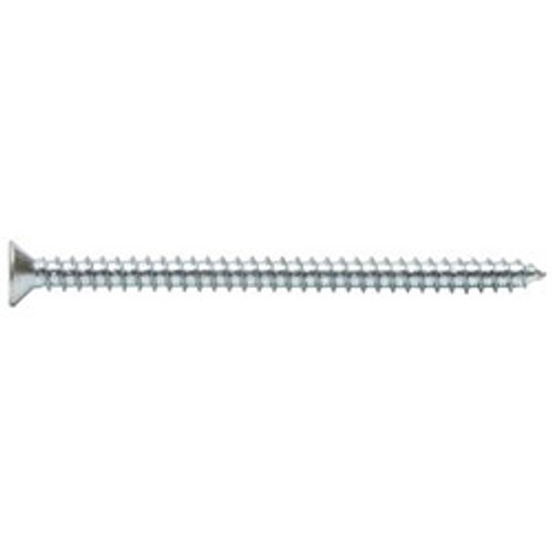 #12-11 x 2" Flat Slotted Tapping Screws Type A Zinc Cr+3 (100/Pkg.)