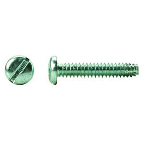 #10-24 x 3/4" Thread Cutting Screws, Pan Slotted, Type F, Zinc Cr+3 (100/Pkg.)