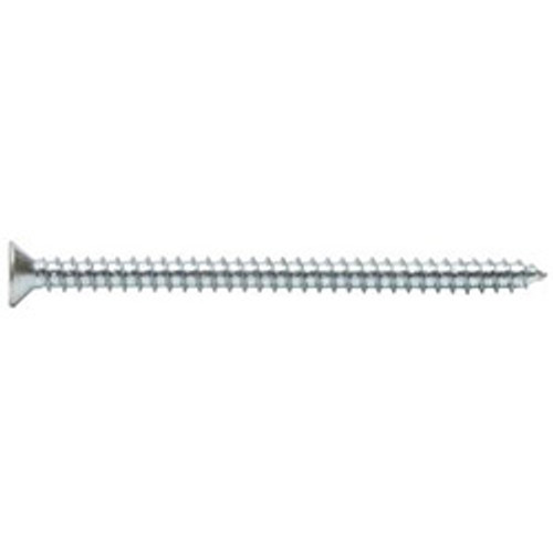 #12-11 x 1-1/2" Flat Slotted Tapping Screws Type A Zinc Cr+3 (1,700/Bulk Pkg.)