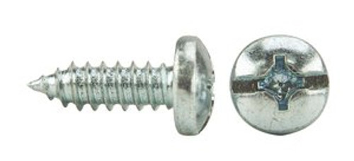 #12-11 x 2" Pan Phillips/Slotted Combo Tapping Screws Type A Zinc Cr+3 (1,500/Bulk Pkg.)