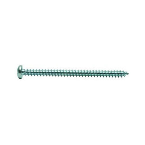 #8-15 x 2" Pan Slotted Tapping Screws Type A Zinc Cr+3 (2,100/Bulk Pkg.)