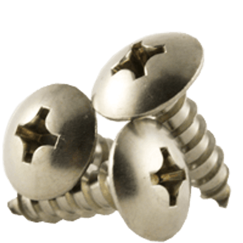 #6 x 5/8" F/T Self-Tapping Screws Phillips Truss Head Type A 18-8 A2 Stainless Steel (5,000/Bulk Pkg.)