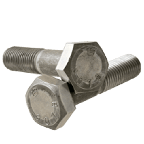 1-1/8"-7 x 6" Partially Threaded A307 Grade B Heavy Hex Bolts  Coarse HDG (25/Bulk Pkg.)