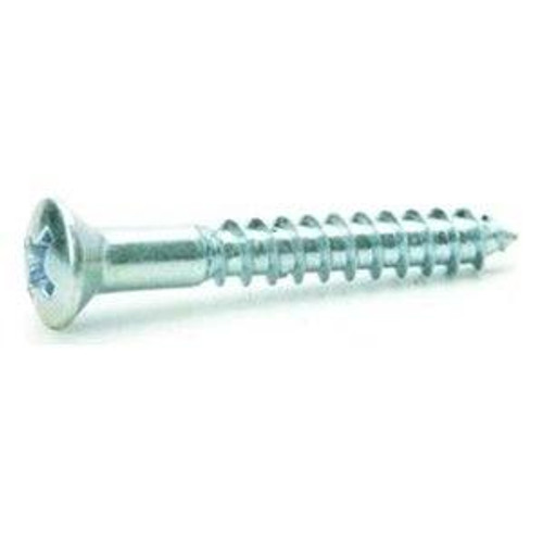 #12 x 1-1/4" Phillips Oval Head Wood Screw Zinc (2,000/Bulk Pkg.)