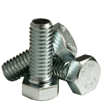 7/8"-9 x 10-1/2 6" Thread Hex Bolts A307 Grade A Coarse Zinc Cr+3 (35/Bulk Pkg.)